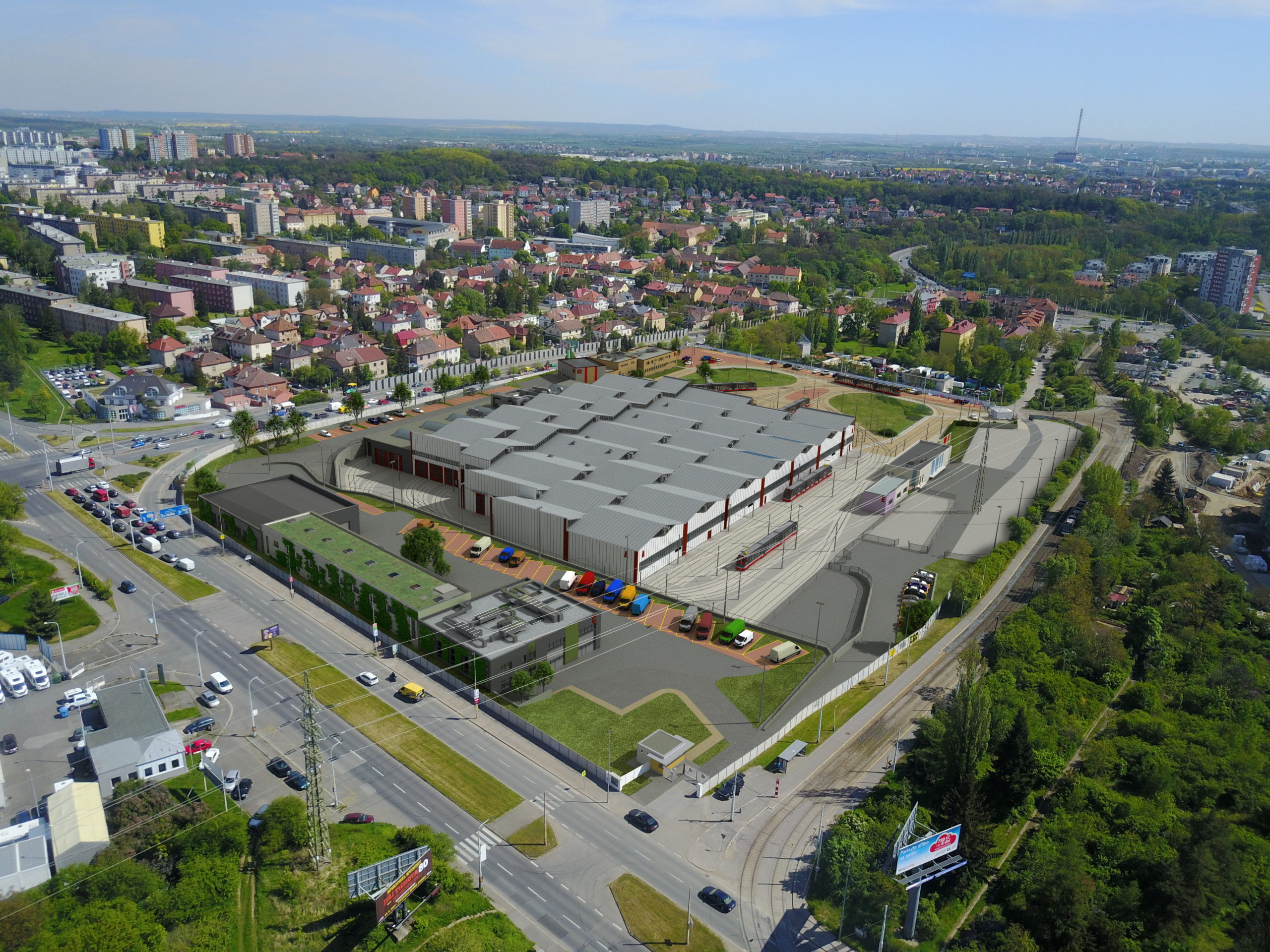 Nová vozovna Hloubětín