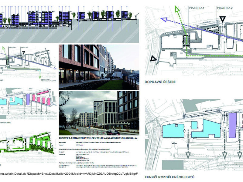 Bytové a administrativní centrum na náměstí W. Churchilla