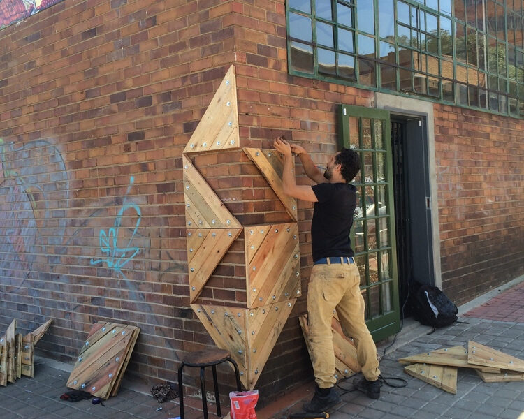 Betty Fox Facade Installation by r1