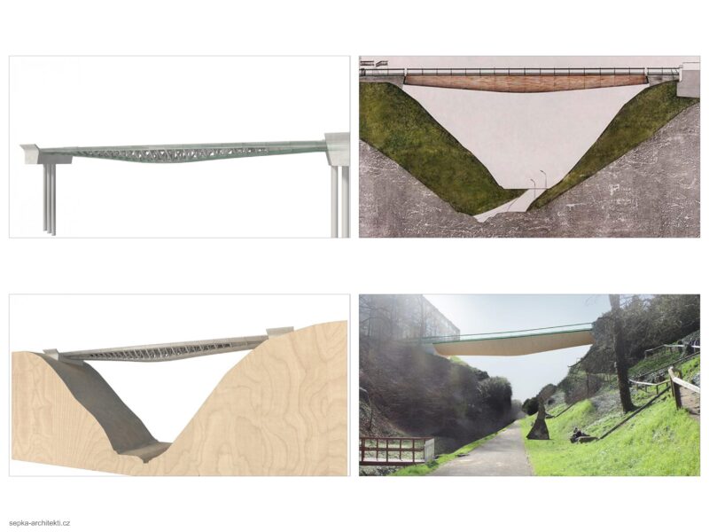 Průchod valem Prašného mostu