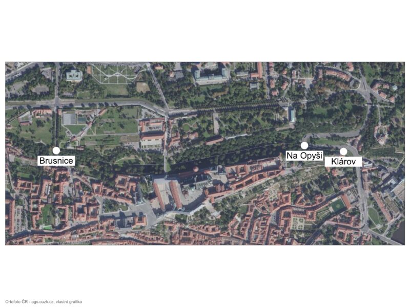 Průchod valem Prašného mostu